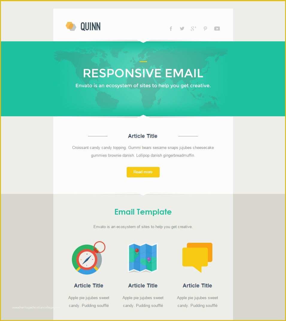Free Responsive HTML Email Templates Of Best Responsive Email Template 28 Free Psd Eps Ai