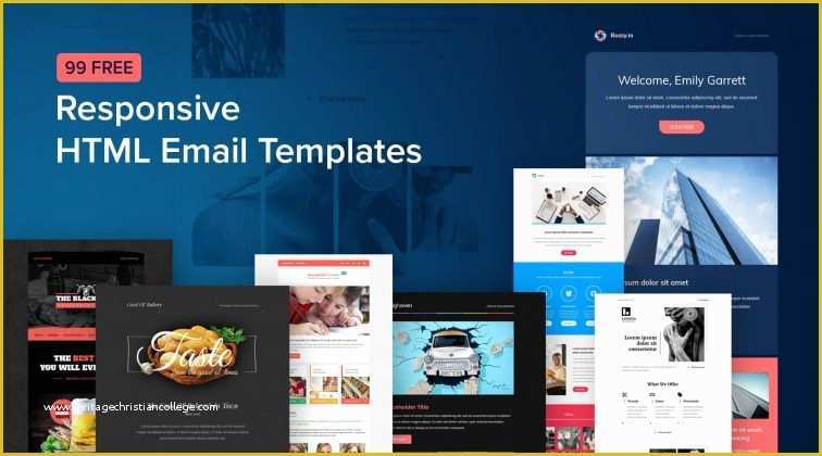 Free Responsive HTML Email Templates Of Free Graphic Resources