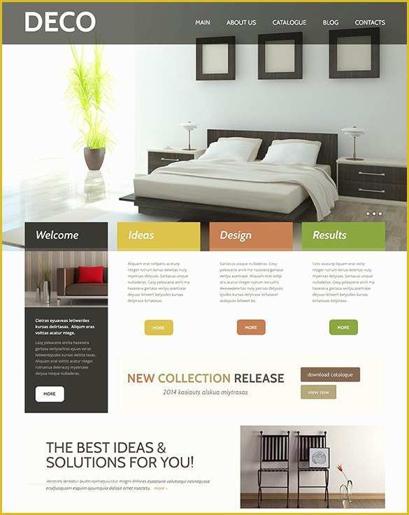 Free Responsive Website Templates for Interior Design Of 20 Interior Design Wordpress themes & Templates