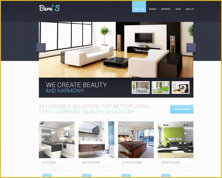Free Responsive Website Templates for Interior Design Of 27 Interior Design Website themes & Templates Free Download