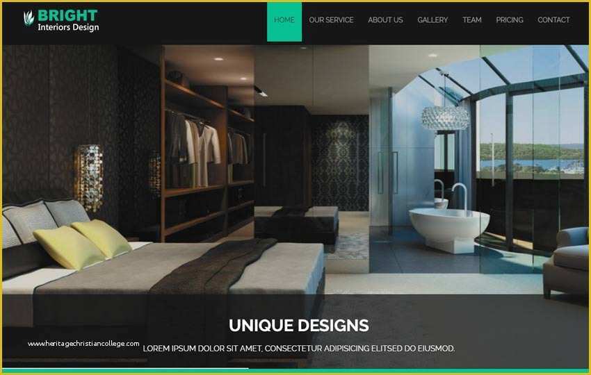 Free Responsive Website Templates for Interior Design Of Bright Interior Design Bootstrap Responsive Web Template