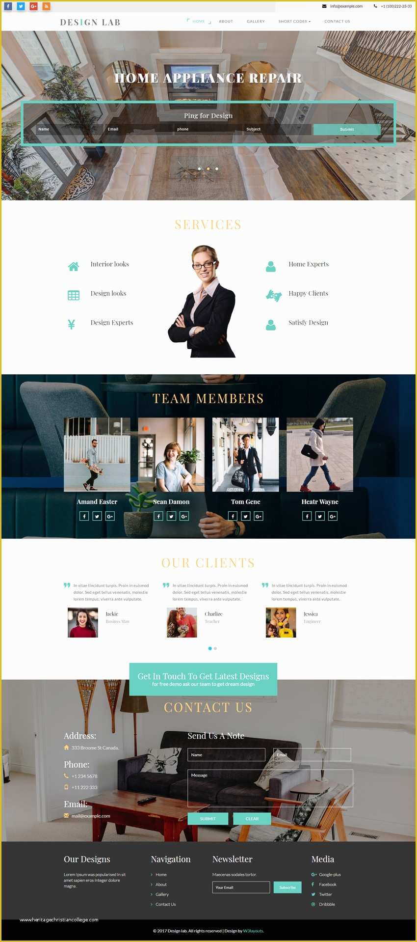 Free Responsive Website Templates for Interior Design Of Design Lab Interior Category Bootstrap Responsive Web Template