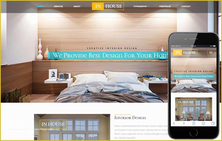Free Responsive Website Templates for Interior Design Of Furniture Design Websites Templates Interior Design