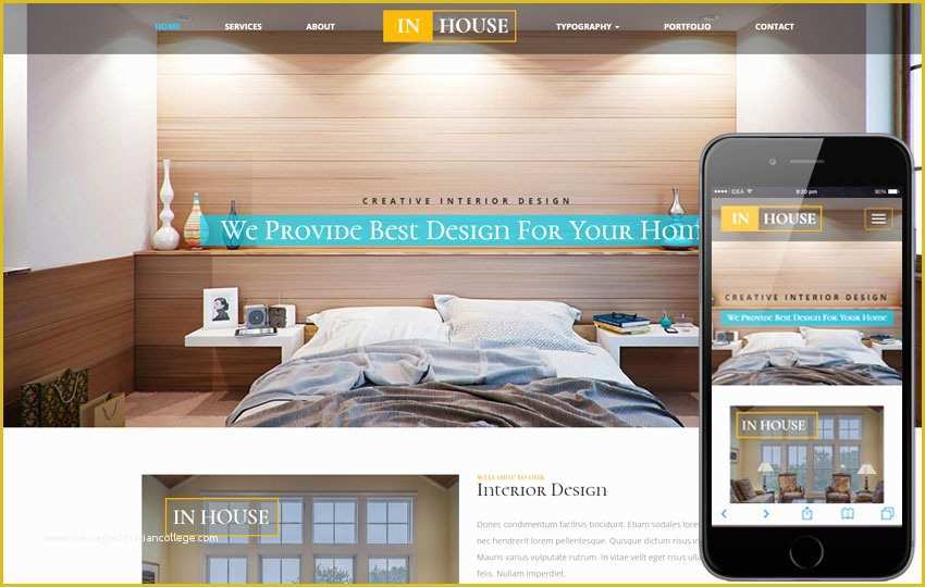Free Responsive Website Templates for Interior Design Of Furniture Design Websites Templates Interior Design