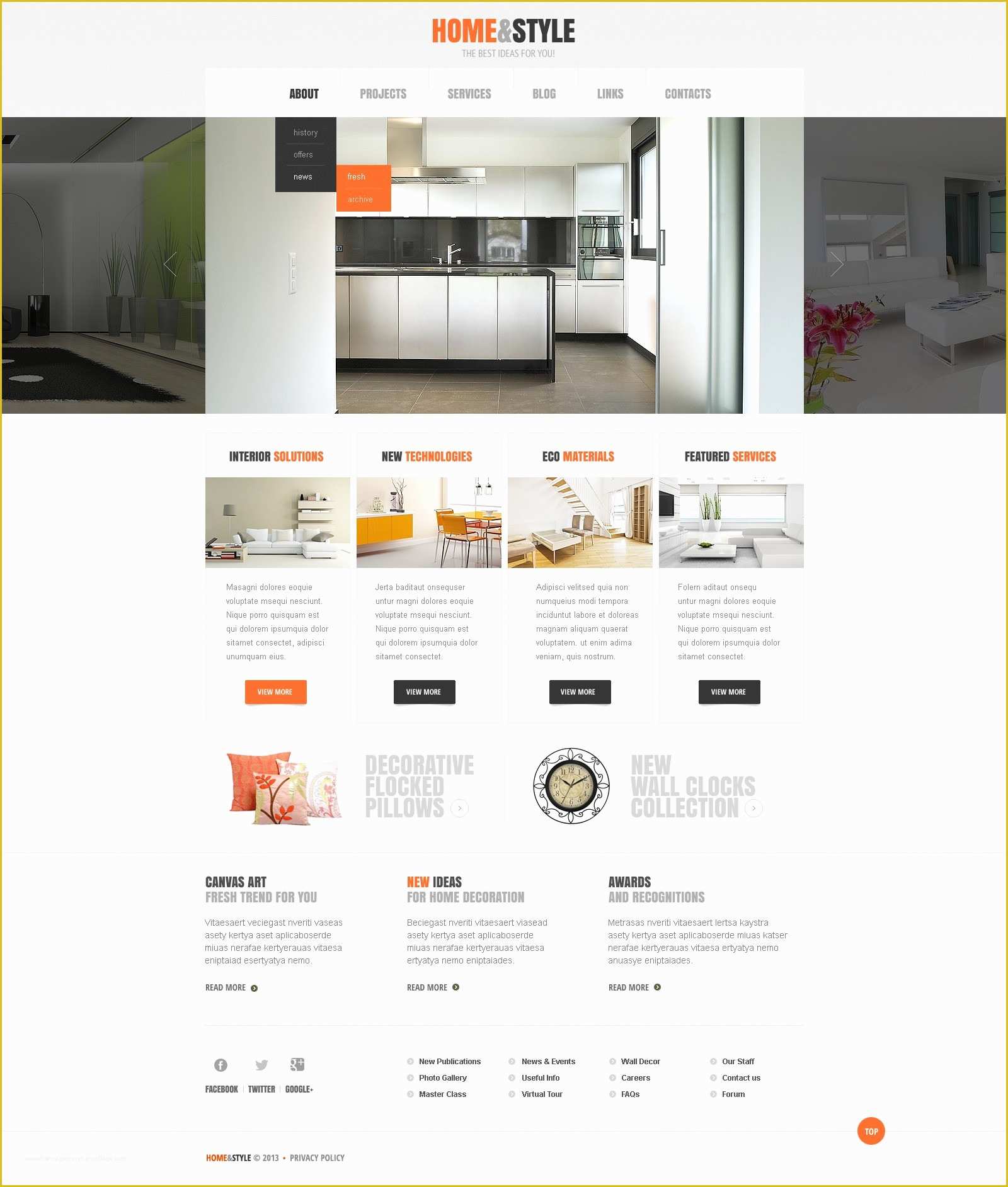 Free Responsive Website Templates for Interior Design Of Home Decorator Website Talentneeds
