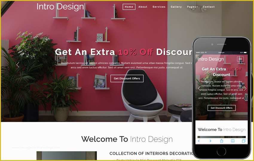 Free Responsive Website Templates for Interior Design Of Impressive A Interior Architects Multipurpose Flat