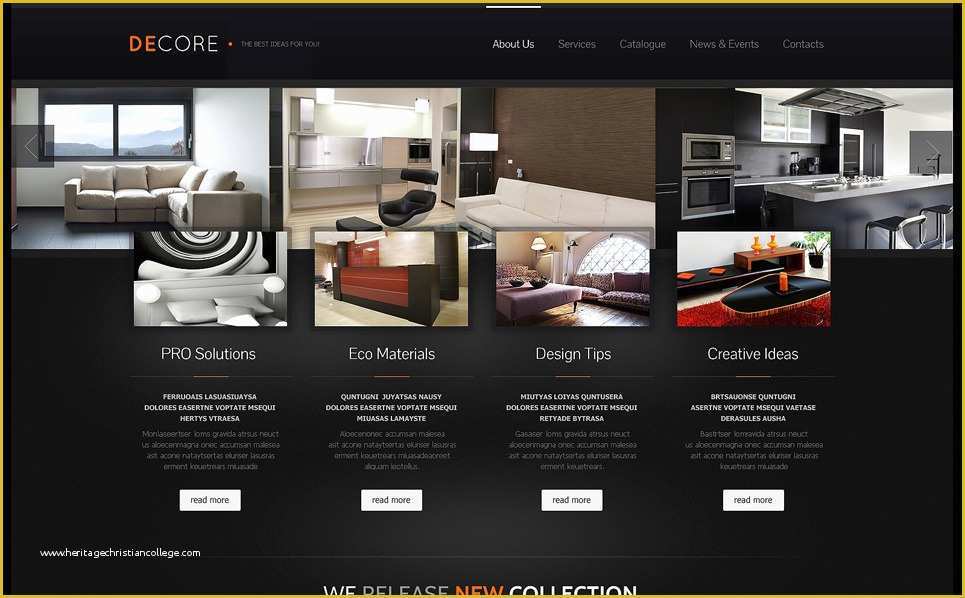 Free Responsive Website Templates for Interior Design Of Interior Design Responsive Website Template