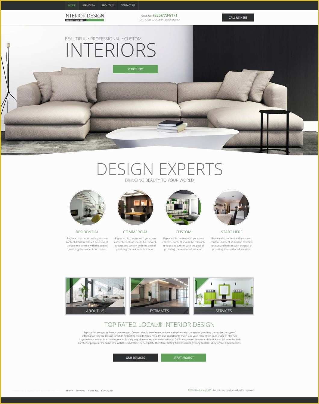 Free Responsive Website Templates for Interior Design Of Interior Design Website About Us