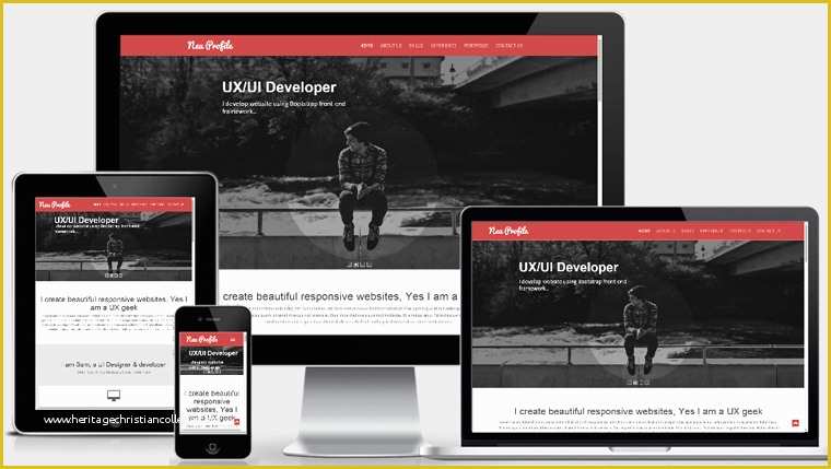 Free Responsive Website Templates for Interior Design Of Neu Free Web Designer Profile Responsive Web Template