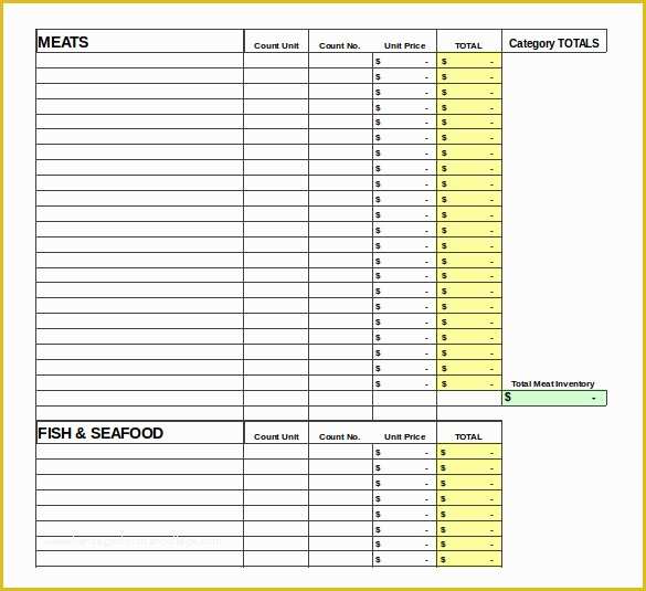 Free Restaurant Inventory Templates Of 13 Food Inventory Templates Doc Pdf