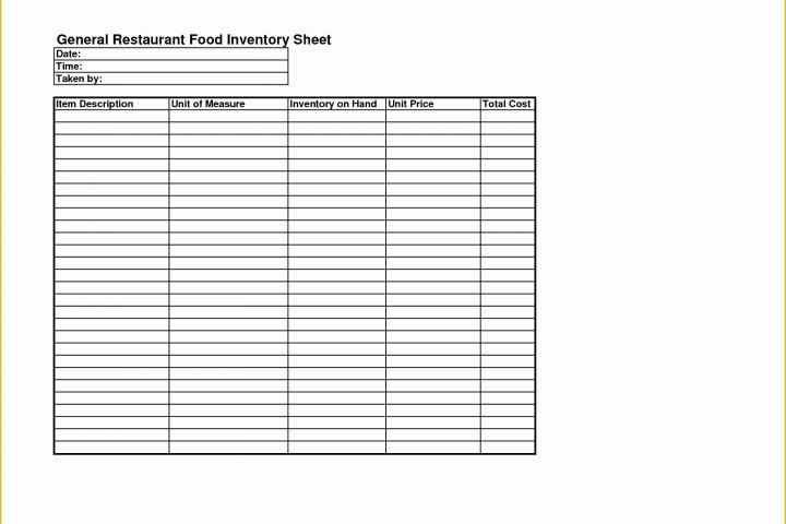 Free Restaurant Inventory Templates Of 17 Best Of Bakery Inventory Worksheet Restaurant