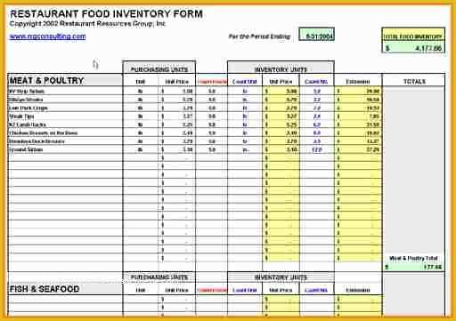 Free Restaurant Inventory Templates Of 8 Restaurant Inventory Template