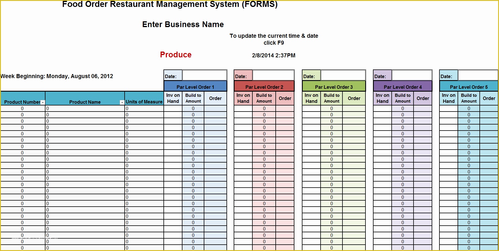 Free Restaurant Inventory Templates Of New Cumberland Pennsylvania Restaurant Consultants