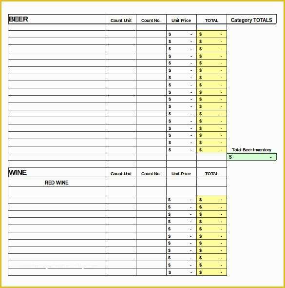 Free Restaurant Inventory Templates Of Restaurant Inventory Template 17 Free Word Excel