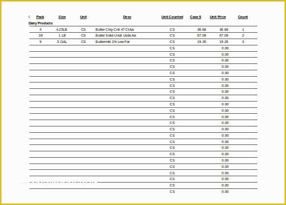 inventory list for restaurant inventory list for restaurant