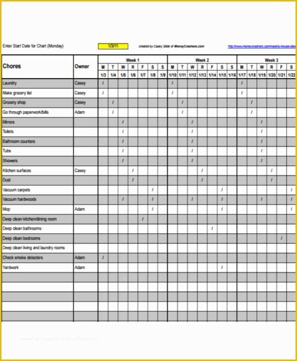 Free Restaurant Schedule Template Of 13 Restaurant Cleaning Schedule Templates 6 Free Word