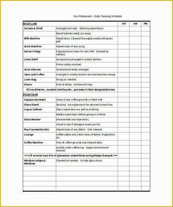 Free Restaurant Schedule Template Of 55 Schedule Templates & Samples Word Excel Pdf