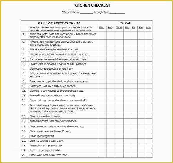 Free Restaurant Schedule Template Of Cleaning Schedule Template for Restaurant