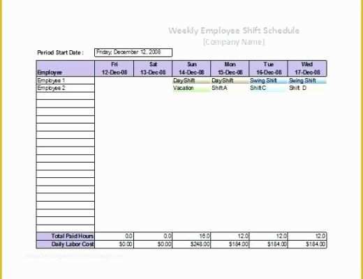 Free Restaurant Schedule Template Of Free Restaurant Employee Schedule Template Excel Bathroom