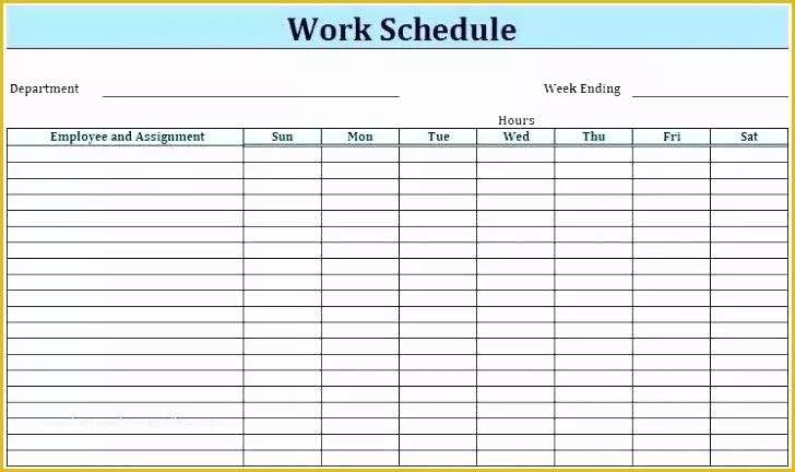 Free Restaurant Schedule Template Of Restaurant Server Schedule Template Free Restaurant