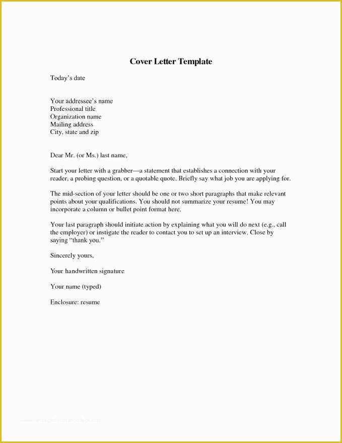 Free Resume Cover Letter Template Download Of Download Cover Letter Template