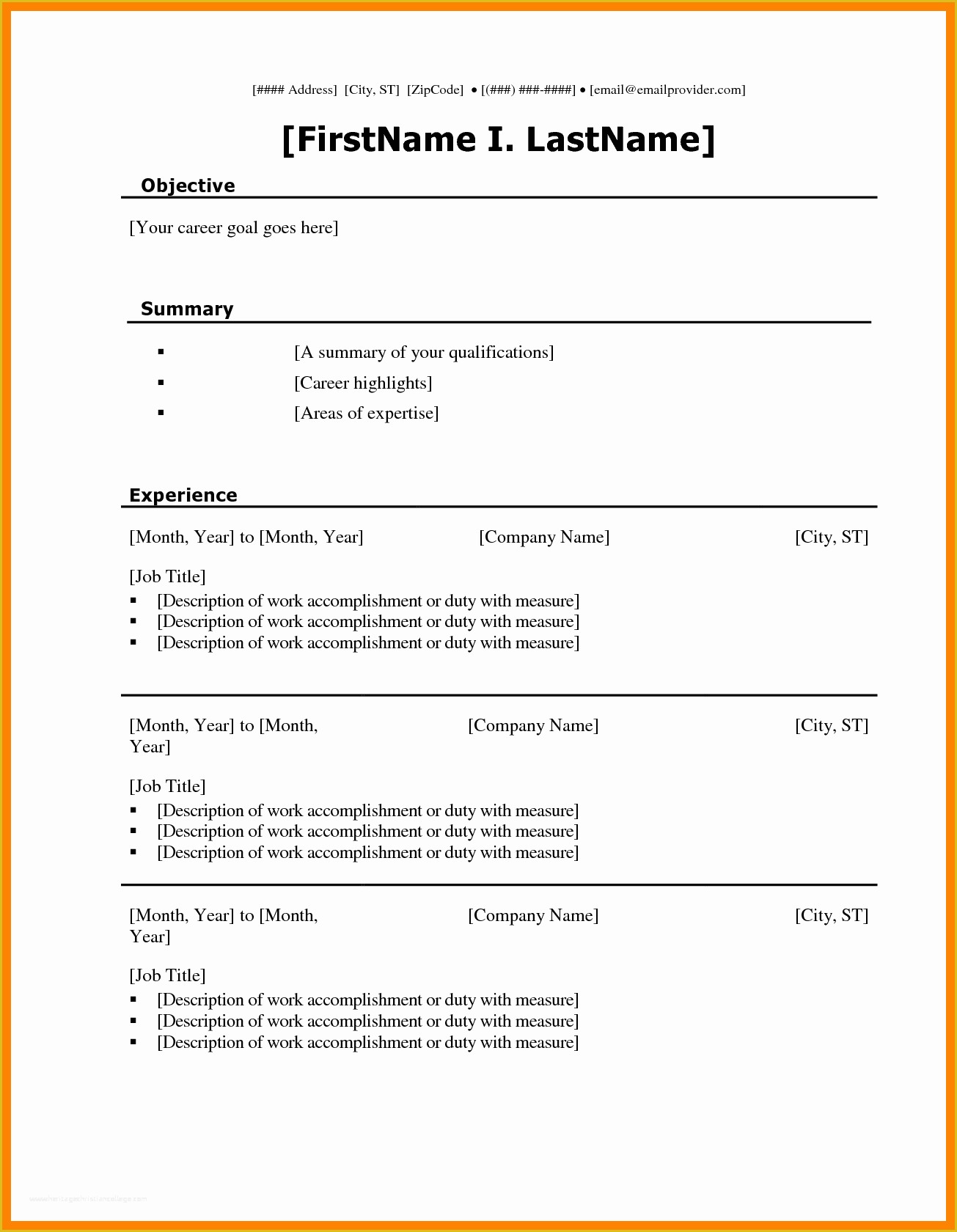 Free Resume Cover Letter Template Download Of Sample Resume Microsoft Word