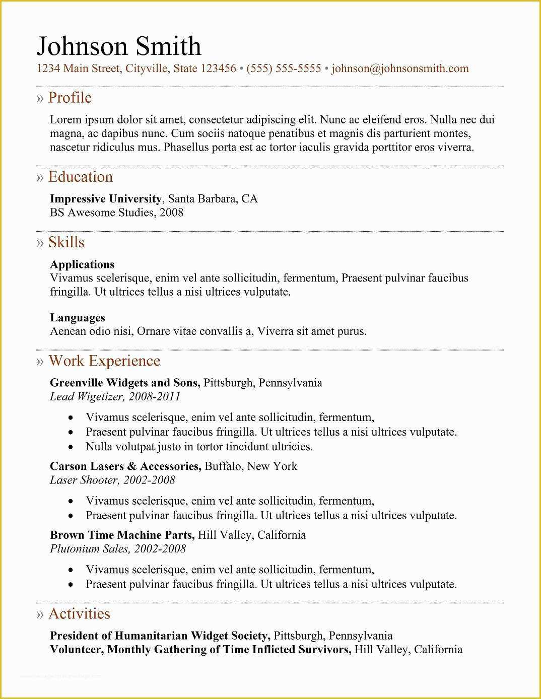 Free Resume format Template Of 9 Best Free Resume Templates for Freshers