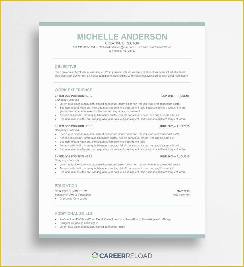 Free Resume format Template Of Free Word Resume Templates Free Microsoft Word Cv Templates