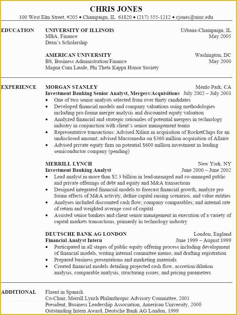 Free Resume format Template Of Job Resume Template Pdf