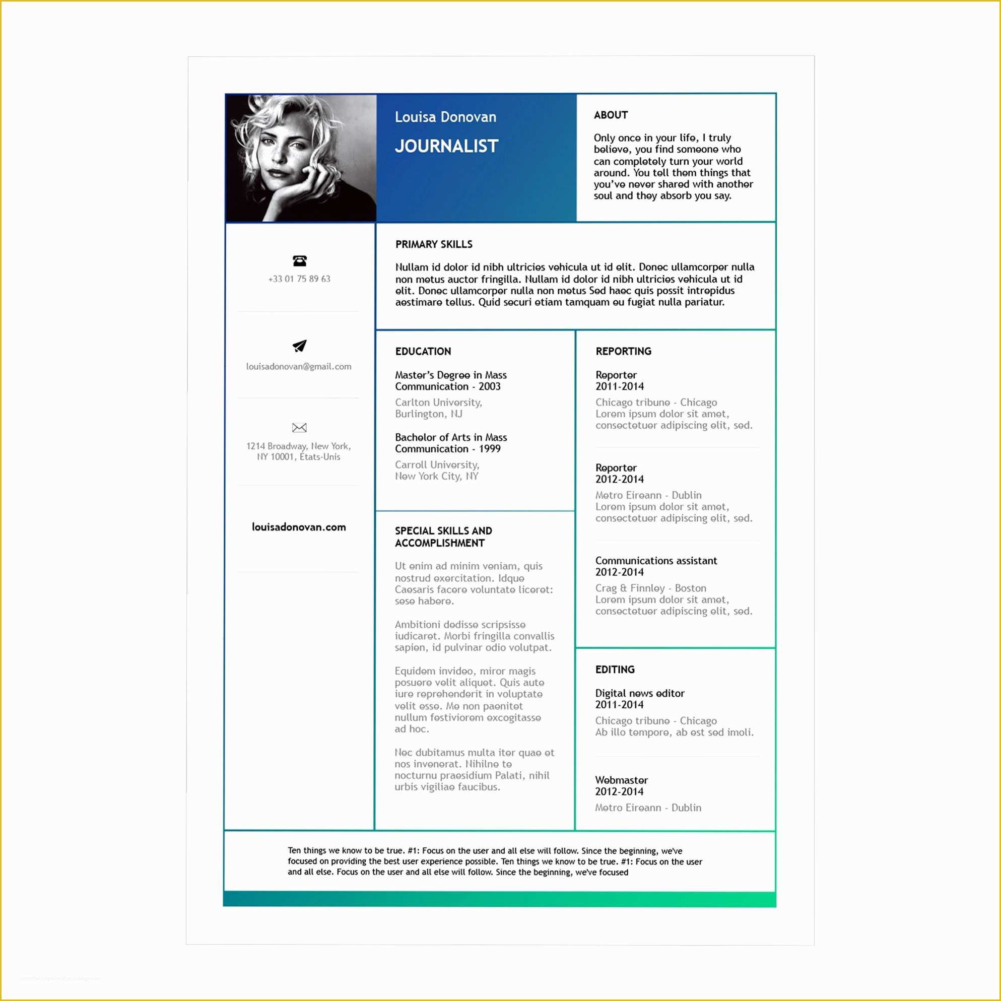 Free Resume Templates for Mac Pages Of Resume Templates for Pages