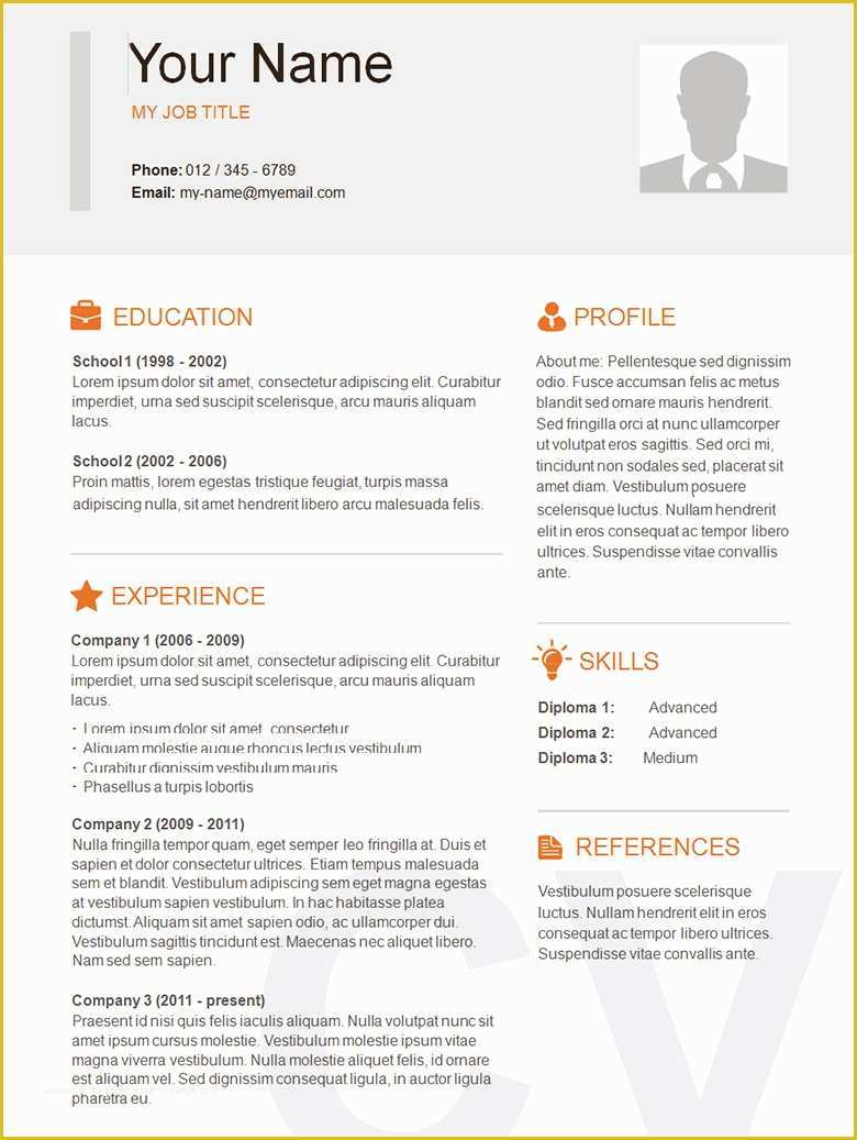 Free Resume Templates Of 70 Basic Resume Templates Pdf Doc Psd