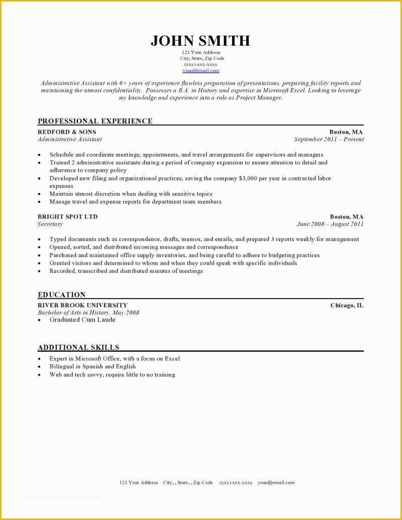 Free Resume Templates Of Expert Preferred Resume Templates