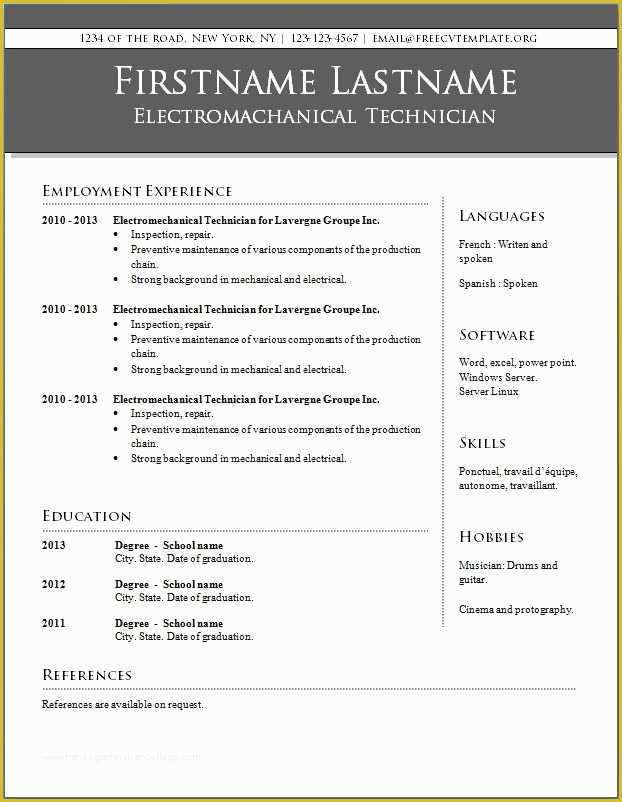 Free Resume Templates Word Of 15 Pletely Free Resume Templates Microsoft Word