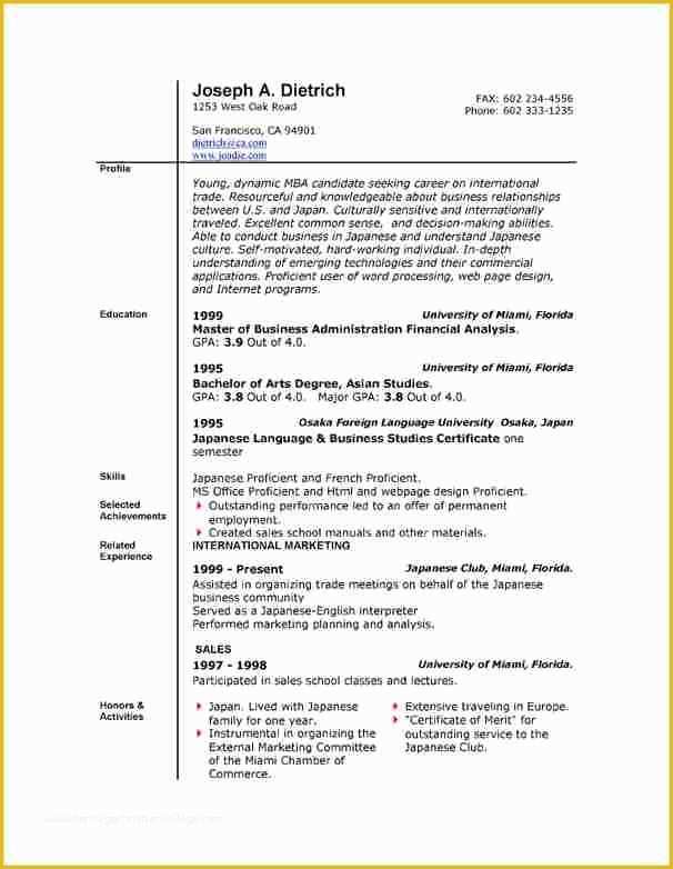 Free Resume Templates Word Of 6 Free Resume Templates Microsoft Word 2007 Bud