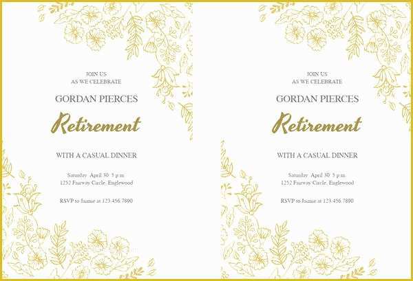 Free Retirement Invitation Template Of Free Party Invitation