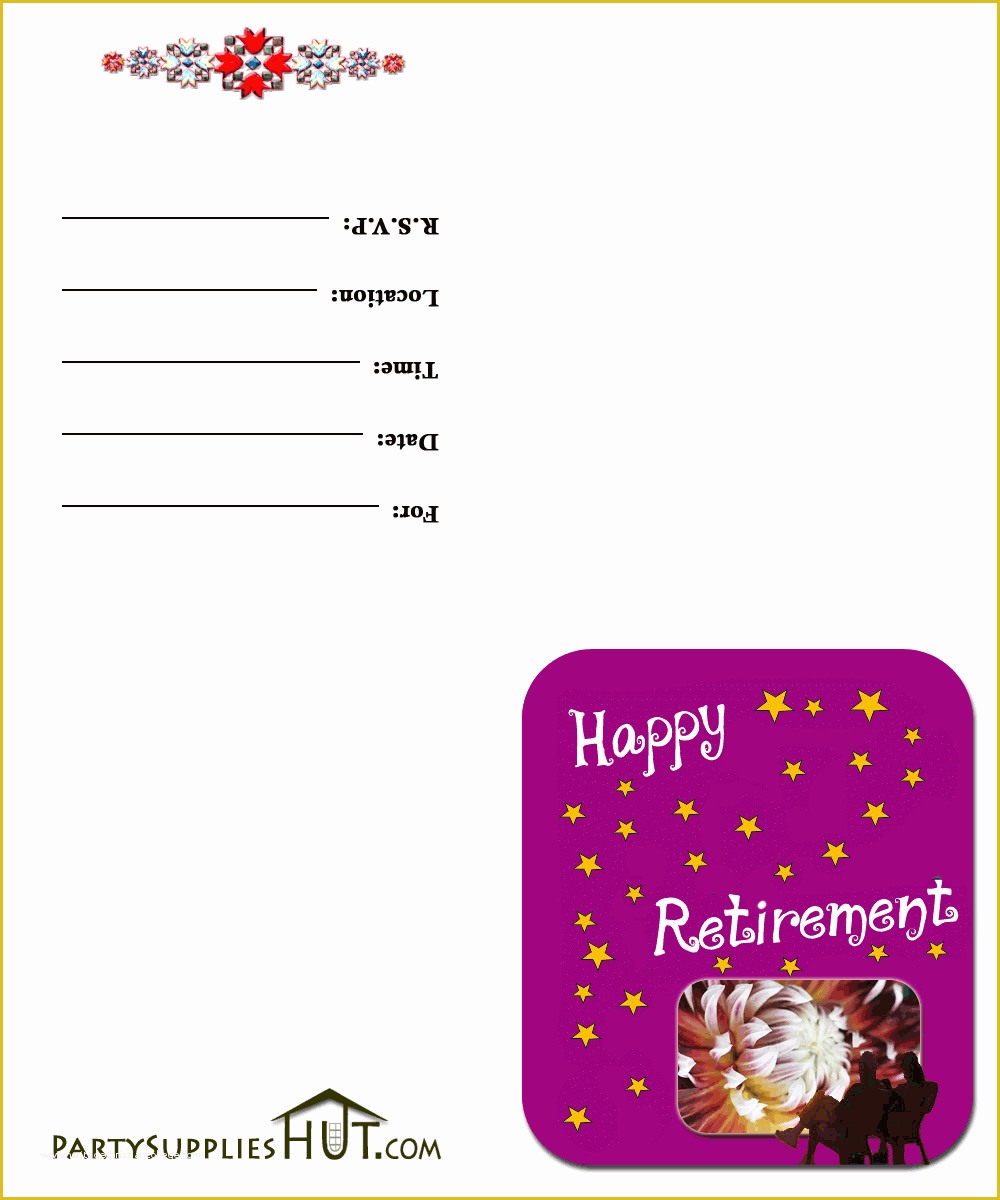 Free Retirement Invitation Template Of Free Retirement Printables