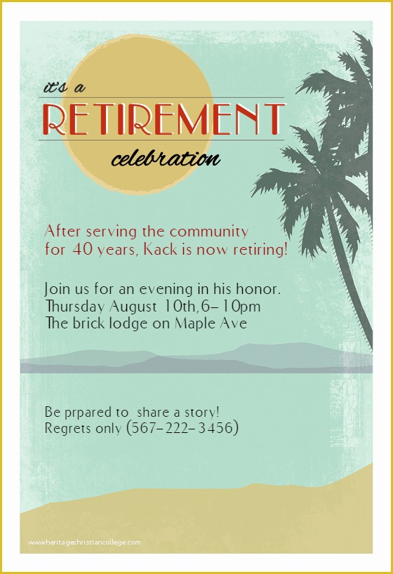 Free Retirement Invitation Template Of Its A Retirement Celebration Free Retirement & Farewell