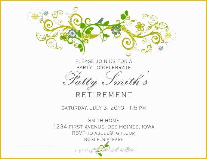 Free Retirement Invitation Template Of Retirement Party Invitation Template Free