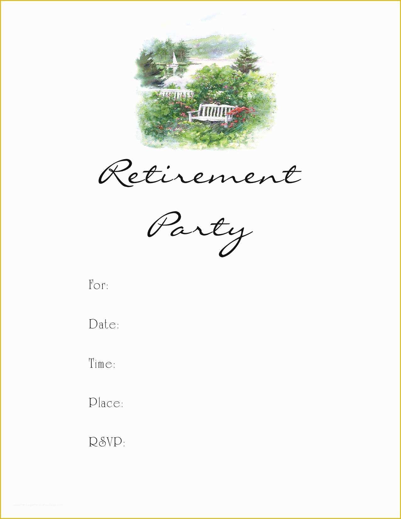 Free Retirement Invitation Template Of Retirement Party Invitation Template