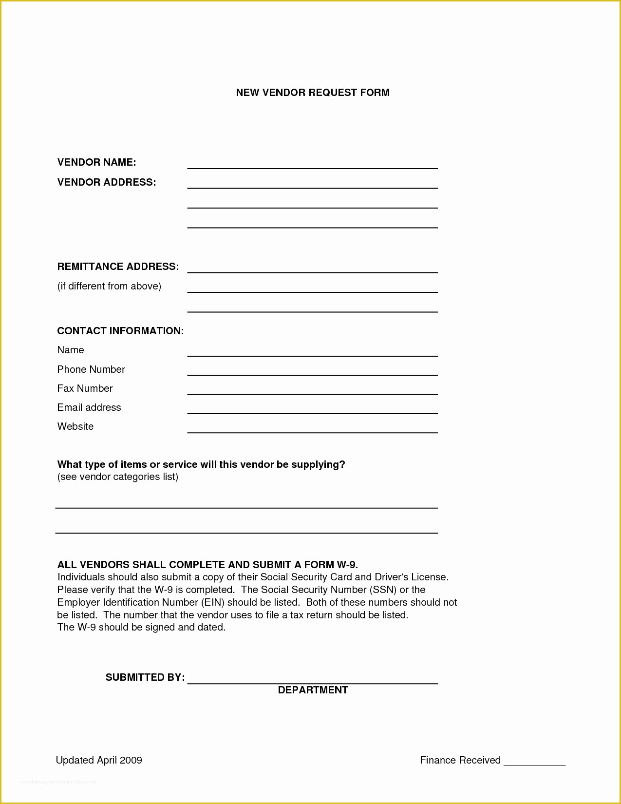 Free Rfi form Template Of Best S Of Sample Vendor form Vendor Information