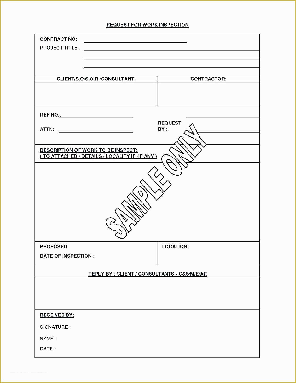 Free Rfi form Template Of Free Rfi Template Construction Template Design Ideas