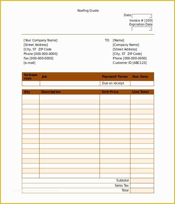 Free Roofing Estimate Template Of 12 Roofing Estimate Templates Pdf Doc