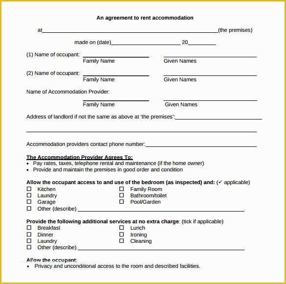 Free Room Rental Agreement Template Of 9 Blank Rental Agreements to Download for Free