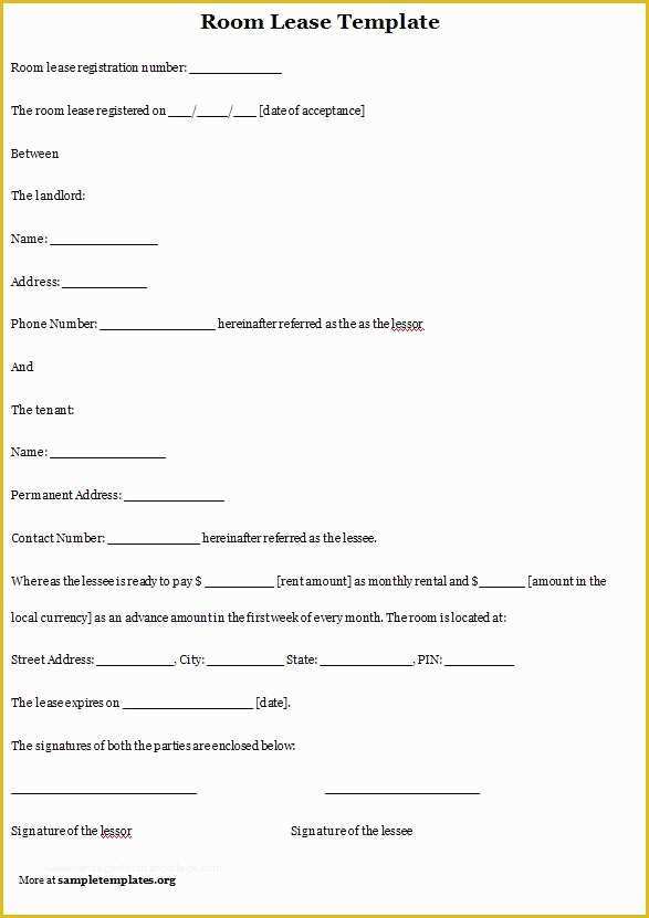 Free Room Rental Agreement Template Of Room Rental Agreement Template