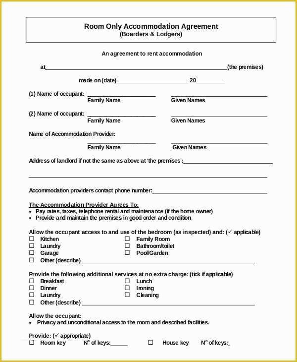 Free Room Rental Agreement Template Word Of 18 Simple Rental Agreement Templates Free Sample