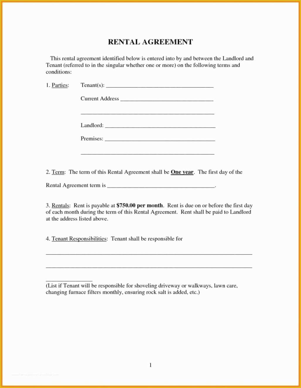 Free Room Rental Agreement Template Word Of Free Room House Basic Rental Agreement Template