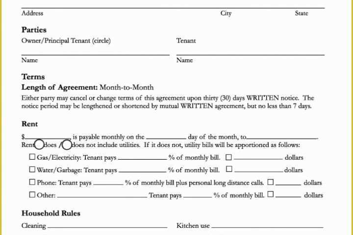 Free Room Rental Agreement Template Word Of Free Santa Cruz County California Room Rental Agreement