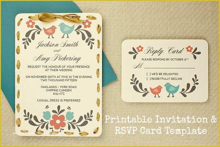 Free Rsvp Postcard Template Of Diy Tutorial Free Printable Invitation and Rsvp Card