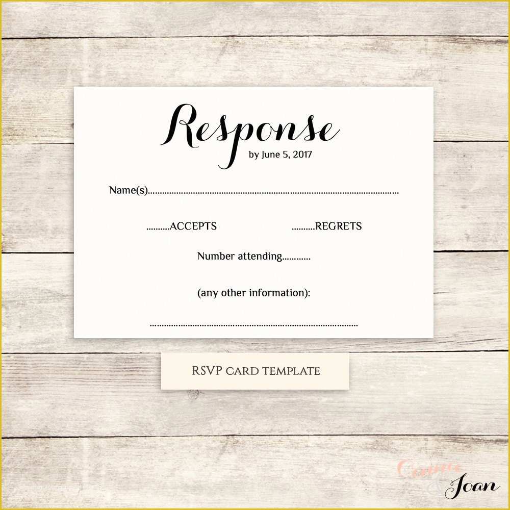 Free Rsvp Postcard Template Of Printable Wedding Rsvp Template Rsvp Card byron Any