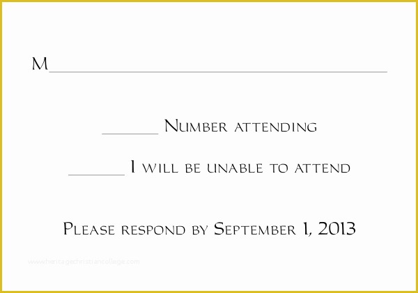 Free Rsvp Postcard Template Of Response Card Templates 1 and 2